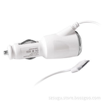 USB car charger with micro cable